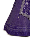 Purple Color Sequence Embroidery Lehenga Choli for Wedding Function