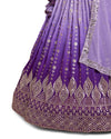 Shedding Purple  Color Sequence Embroidery Lehenga Choli for Wedding Function