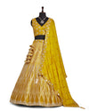 Yellow Color Sequence Embroidery Lehenga Choli for Wedding Function