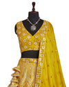 Yellow Color Sequence Embroidery Lehenga Choli for Wedding Function