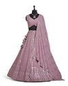 Pink Color Sequence Embroidery Lehenga Choli for Wedding Function