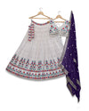 Designer Trendy Whitesmoke Color Lehenga for special occasions