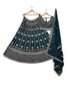 Teal Blue Lehenga Choli with Intricate with Zari and Sequin Work Perfect for Weddings & Parties