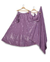 Exquisite Dusty Lavender Lehenga Choli Set