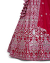 Rani Color Sequence Embroidery Lehenga Choli for Wedding Function