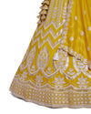 Yellow Color Sequence Embroidery Lehenga Choli for Wedding Function