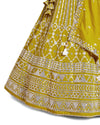 Muddy Yellow Color Sequence Embroidery Lehenga Choli for Wedding Function